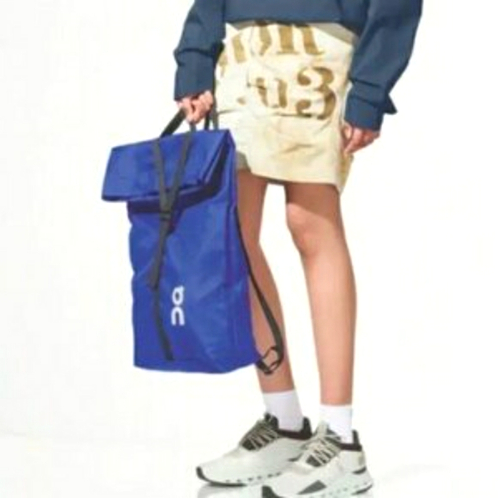 ON CLOUD Unisex Blue Indigo Backpack Top Loading Pack Tote Bag NWOT